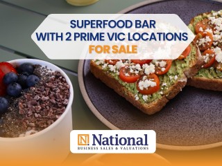 Two Established Acai Berry Superfood Bar for Sale in Melbourne