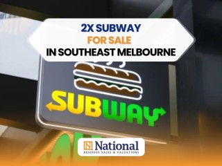 2 x Highly Profitable Subway for Sale Near Geelong | Low Rent