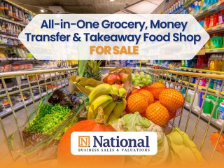 All-in-One Grocery, Money Transfer & Takeaway Food Shop for Sale | Multi Stream Income!